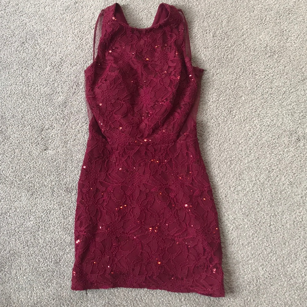 Laced mini dress